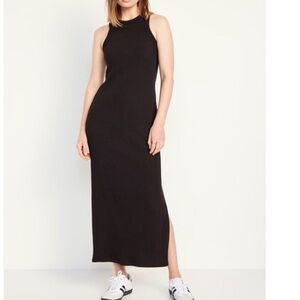 Old Navy Black Ribbed racerback Dress